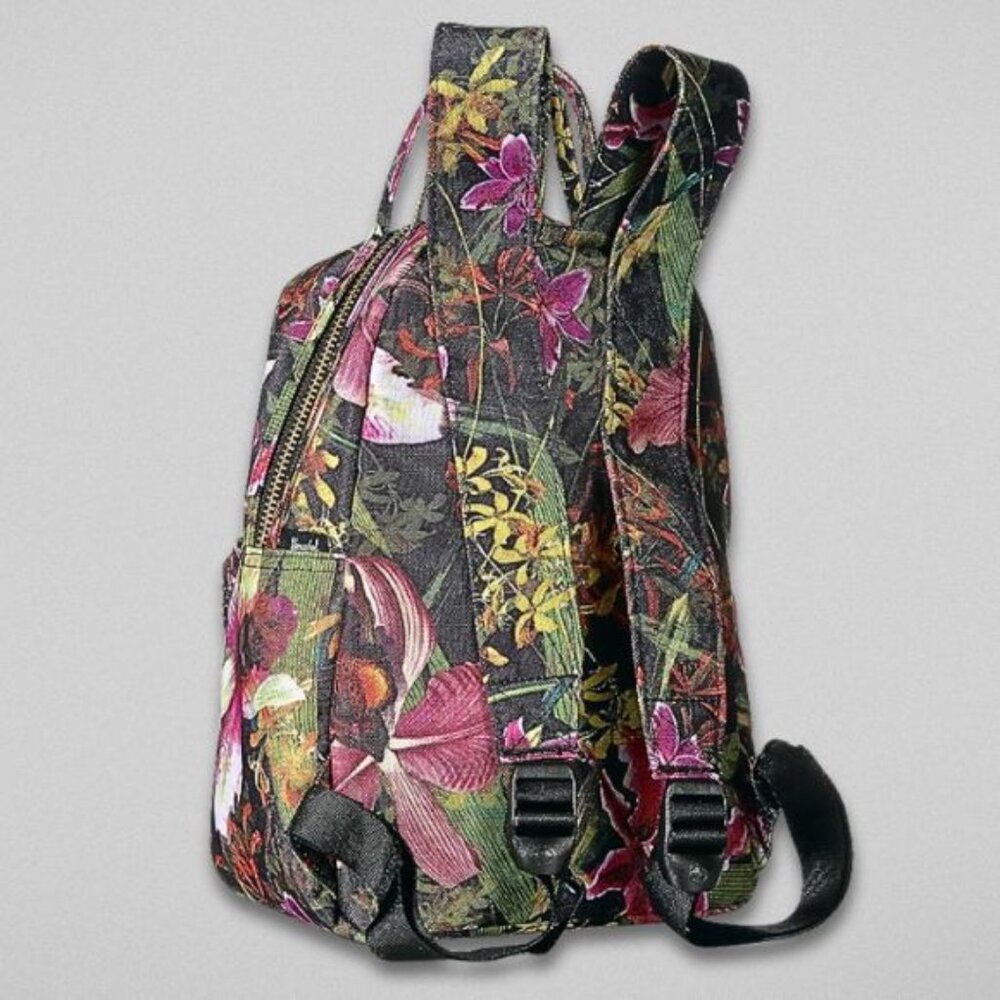 Herschel Supply Co. Hoffman Nova Mini Backpack Floral Tropical Print Black/Pink - Picture 4 of 14